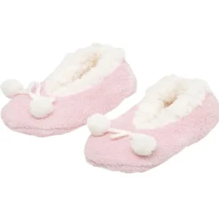 Chaussons ballerinesuni avec pompons T28/36