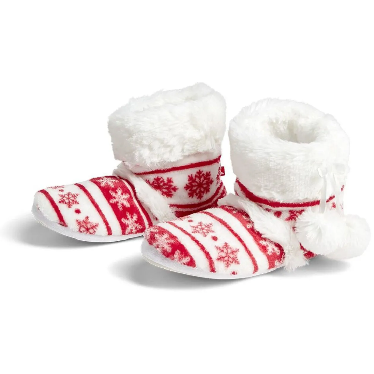 Chaussons bottes de Noël rouge et blanc 36/37