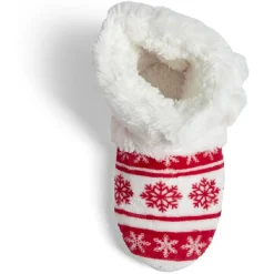 Chaussons bottes de Noël rouge et blanc 40/41