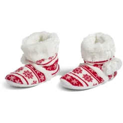 Chaussons bottes de Noël rouge et blanc 40/41
