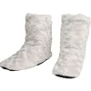 Chaussons bottes Femme fourrés polyester uni gris - T36 à 41