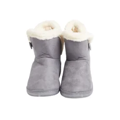 Chaussons bottes fourrées femme grises - pointure 36 à 41
