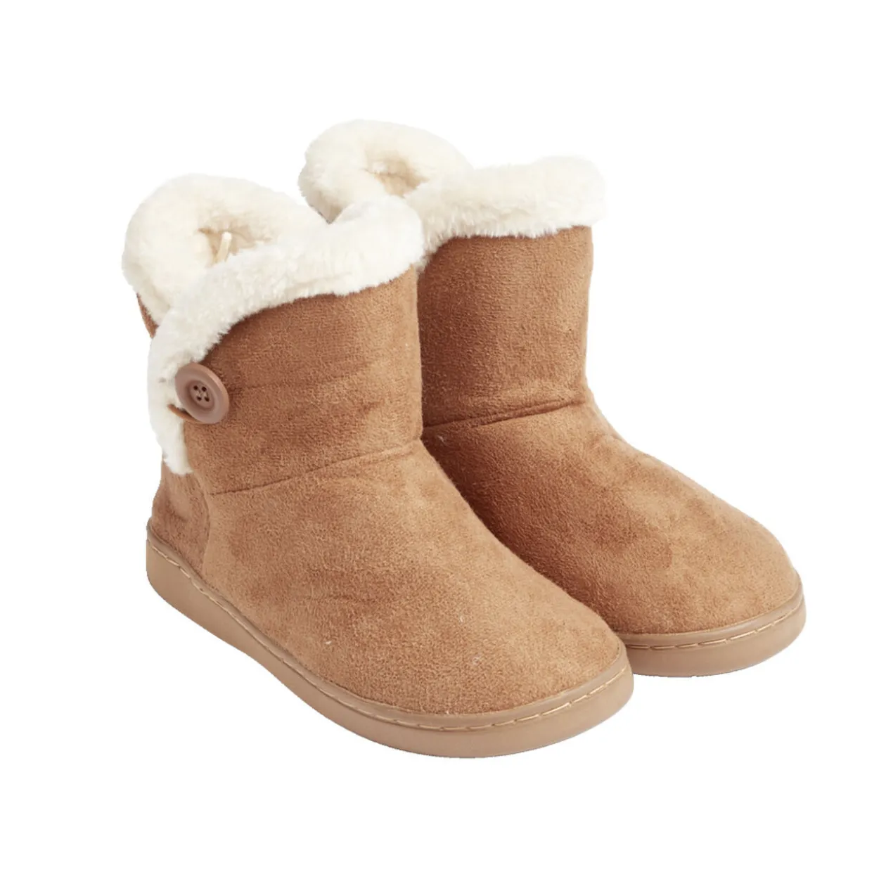 Chaussons bottes fourrées femme marron - pointure 36 à 42