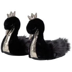 Chaussons forme Cygne noir doré T36 à 41