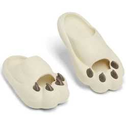 Chaussons griffe caoutchouc beige 40/41