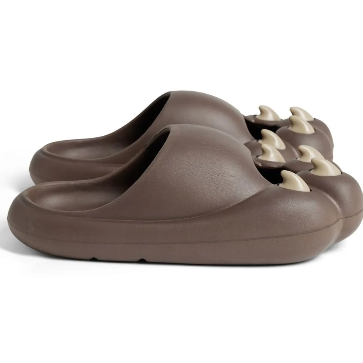 Chaussons griffe caoutchouc marron 36/37