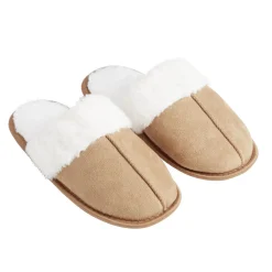 Chaussons mules femme marron fourrées T36/37