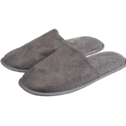 Chaussons mules gris foncé homme
