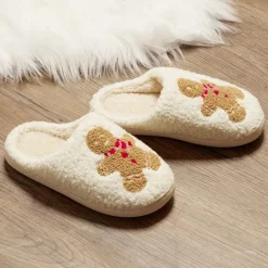 Chaussons Noël mixte bonhomme pain d'épices T36 à 45