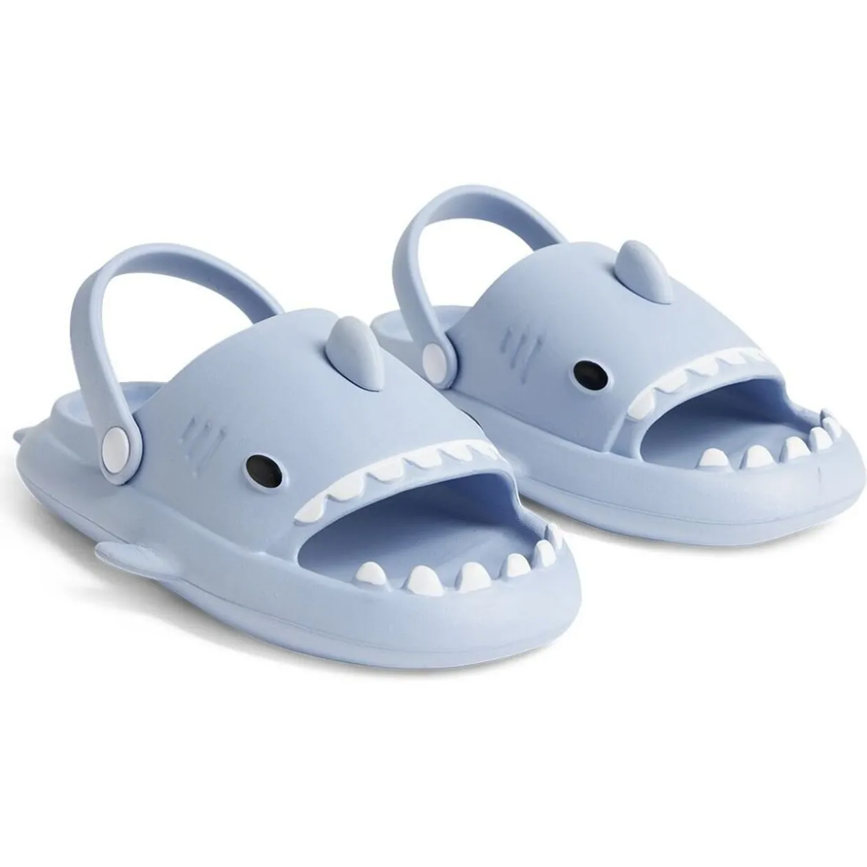 Chaussons requin enfant caoutchouc gris et rose 28/29