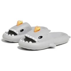 Chaussons requin flamme caoutchouc gris 36/37