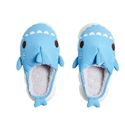 Chaussons requin mixtes bleus - pointure 36 à 45