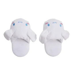 Chaussons tête de lapin polyester blanc - pointure 36 à 45
