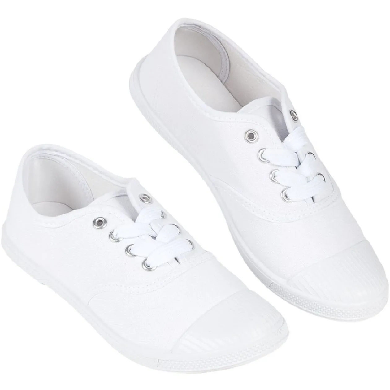 Chaussures en toile de coton blanc t 37