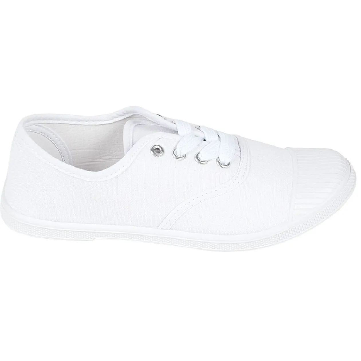 Chaussures en toile de coton blanc t 38
