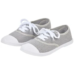 Chaussures en toile de coton gris t 37