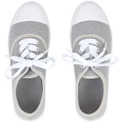 Chaussures en toile de coton gris t 37
