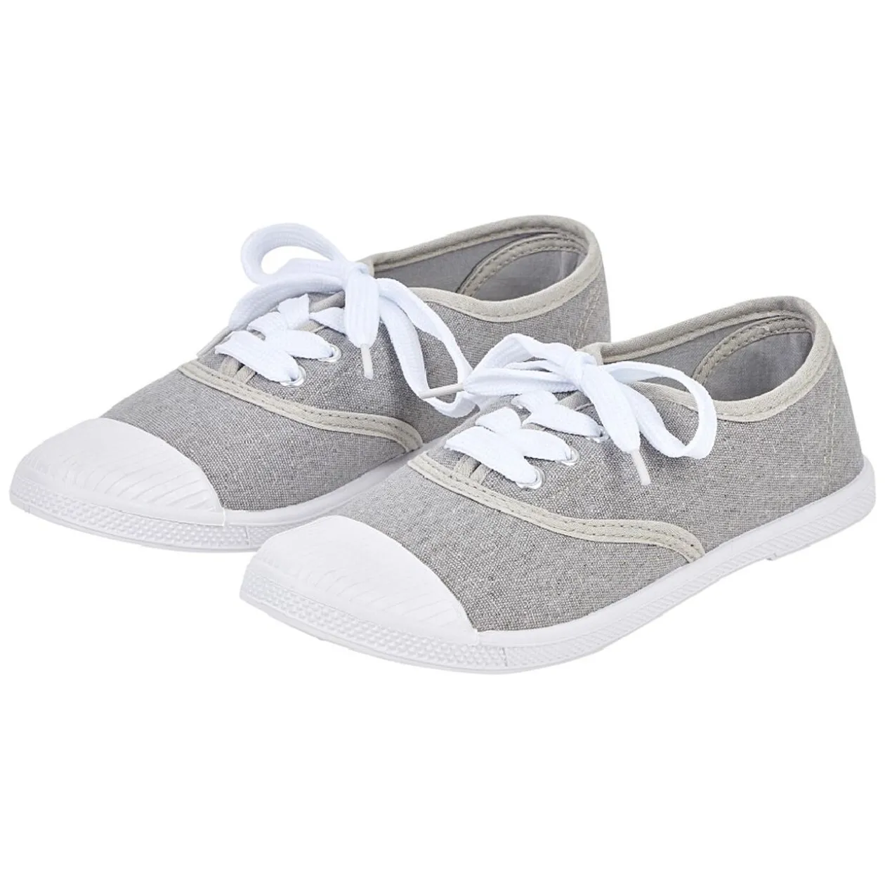 Chaussures en toile de coton gris t 38