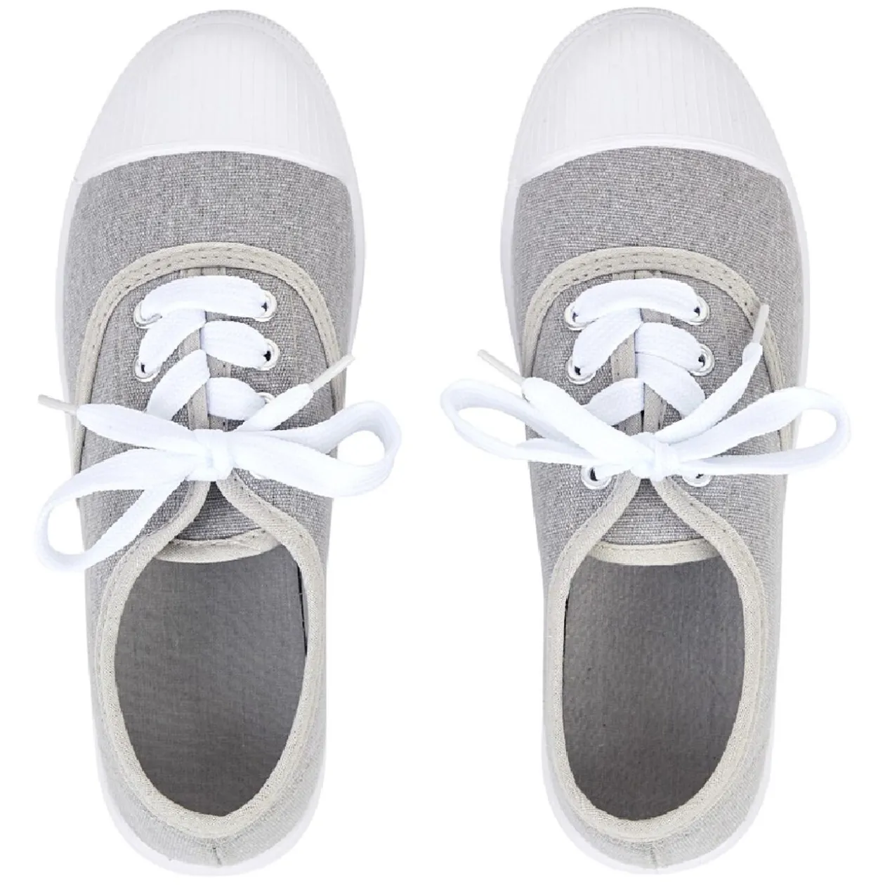 Chaussures en toile de coton gris t 40