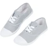 Chaussures en toile de coton rayures bleu et blanc t 38