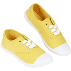 Chaussures en toile de coton jaune t 36