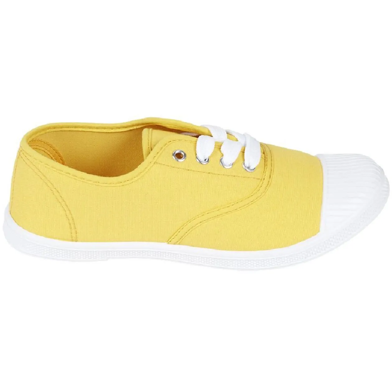 Chaussures en toile de coton jaune t 38
