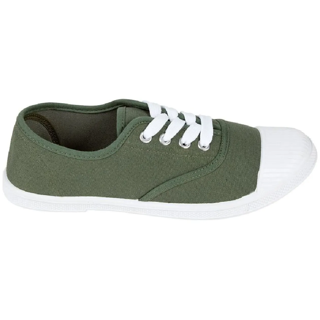 Chaussures en toile de coton kaki t 39