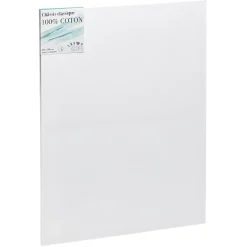 Châssis entoilé blanc, coton