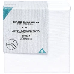 Châssis entoilé blanc x4