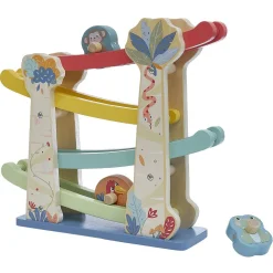 Circuit rampe de course avec véhicules en bois