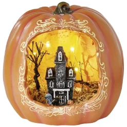 Citrouille scène lumineuse Halloween