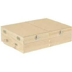 Coffret à peinture en bois 83 pièces