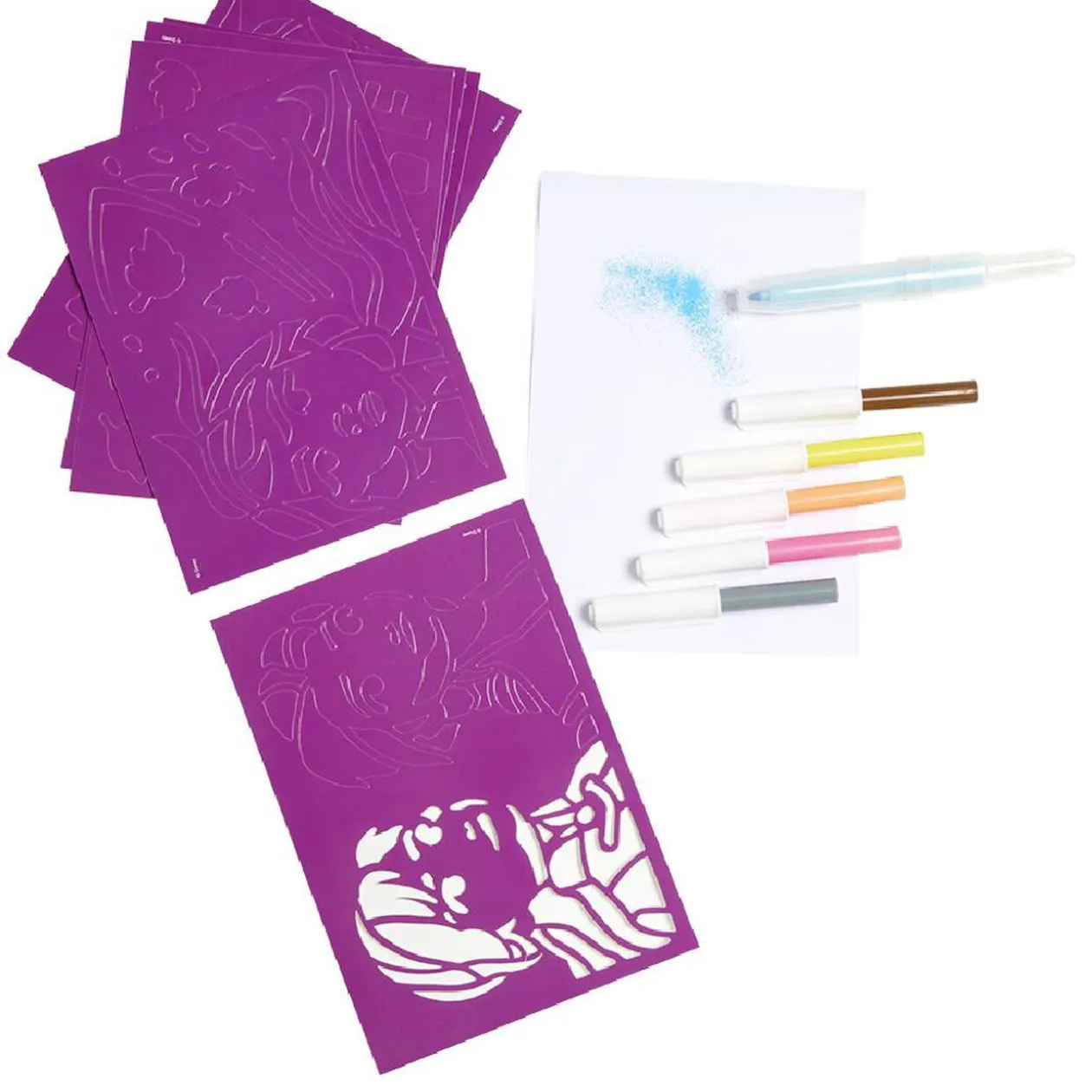 Coffret Blopens La Reine des Neiges stylo souffleur 19 pièces