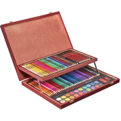 Coffret coloriage en bois 83 pièces