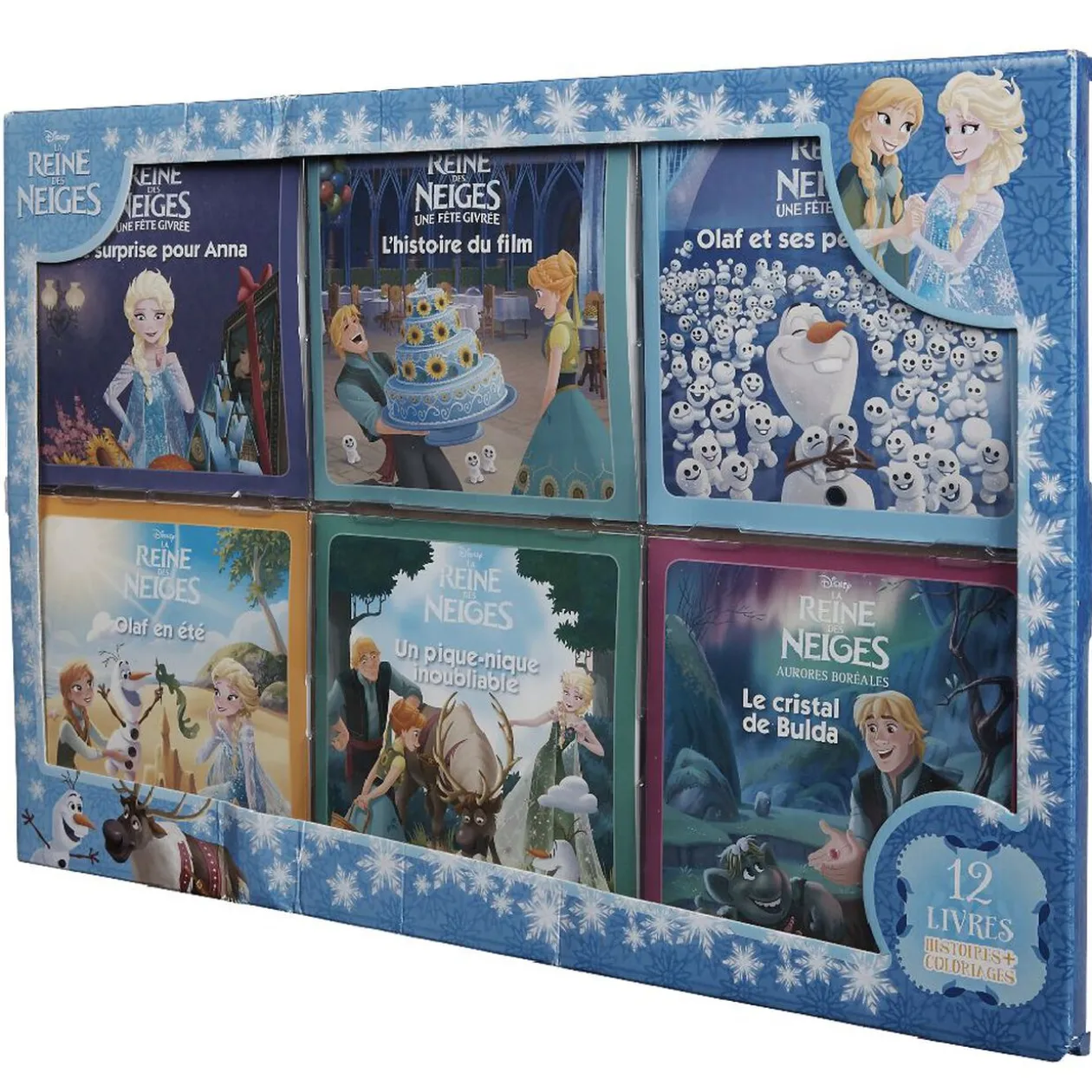 Coffret La Reine Des Neiges coloriage x6 et livre x6