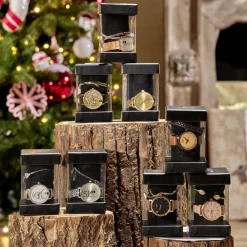 Coffret montre effet bois + 1 bracelet