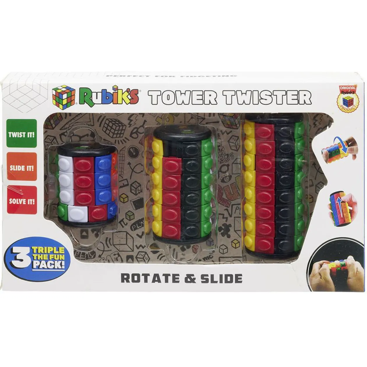 Coffret Rubik's tower twister tourne et glisse x3