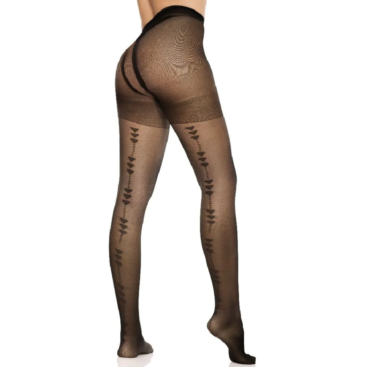 Collant adulte semi opaque noir