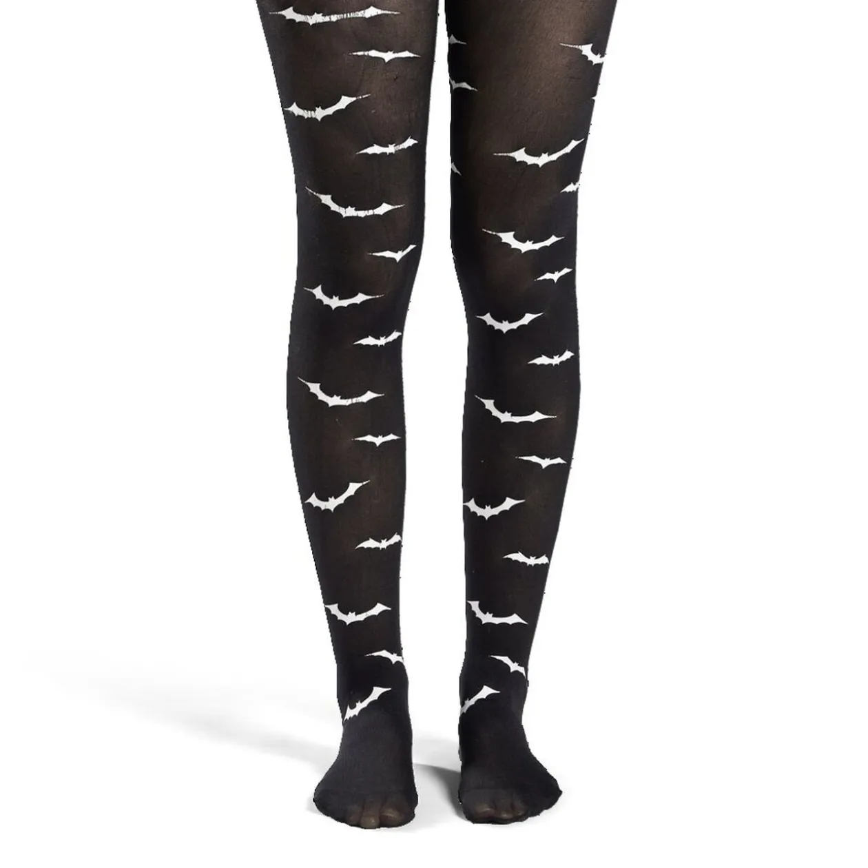 Collant Halloween adulte phosphorescent motif chauve-souris T.unique