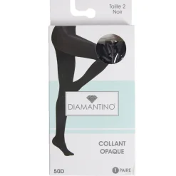 Collant noir opaque 50D T2/3/4