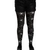 Collant opaque toile d'araignée déguisement Halloween femme