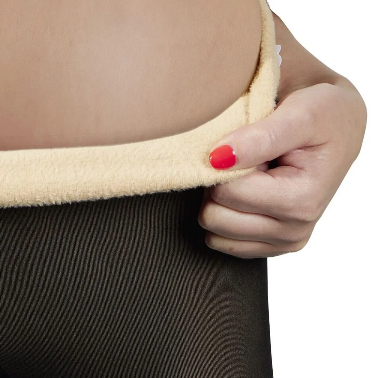 Collant polaire "fausse peau"