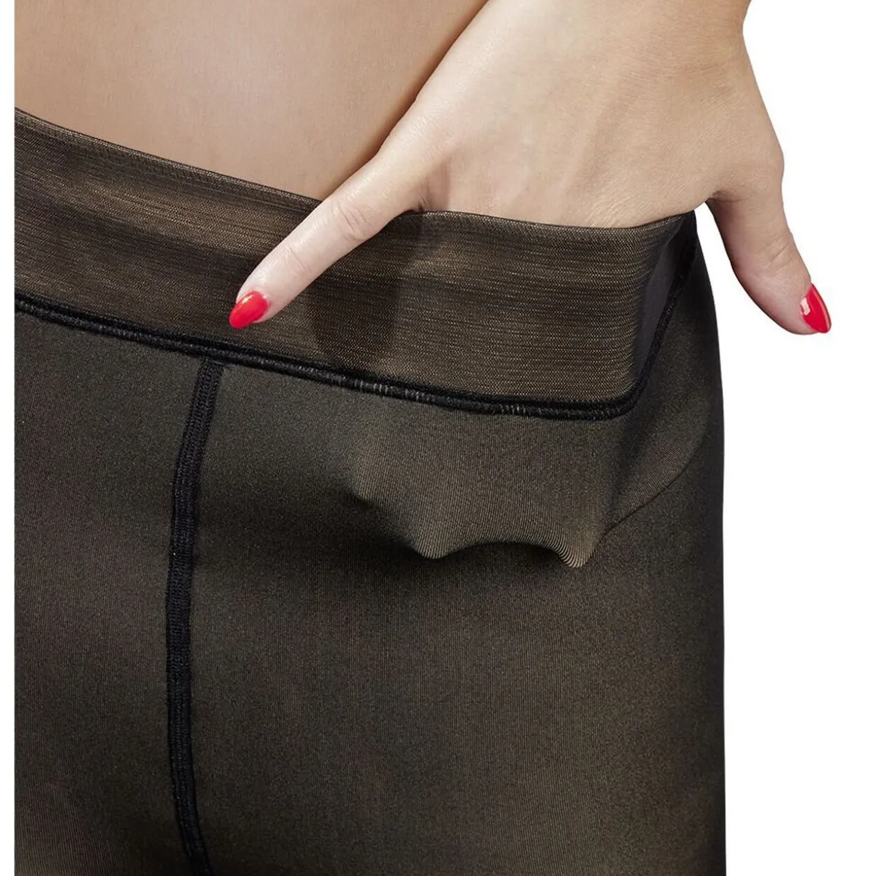 Collant polaire "fausse peau"