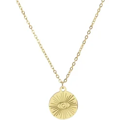 Collier acier inoxydable doré