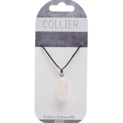 Collier avec pendentif en pierre naturelle