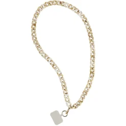 Collier chaîne doré pour téléphone 115cm