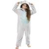 Combinaison pyjama Koala gris et bleu pailleté 6/8ans