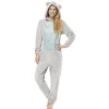 Combinaison pyjama Koala gris et bleu pailleté Taille XS