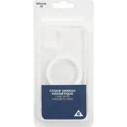 Coque anneau magnétique iPhone 13 transparent