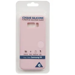 Coque en silicone Samsung S8 rose